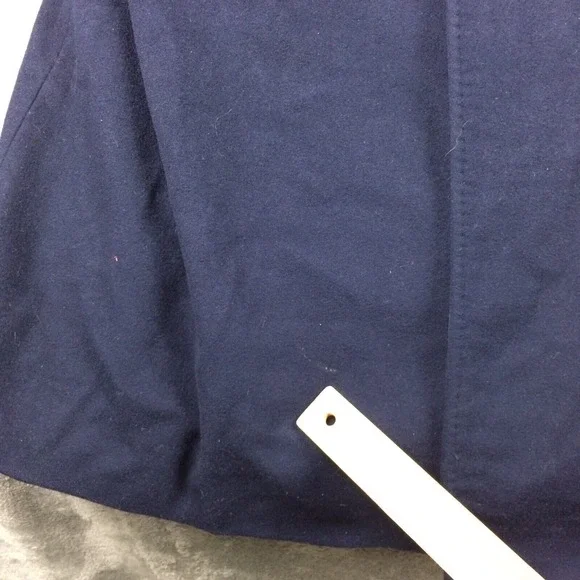 Wexmann London Cashmere Wool Overcoat Mens 50 Reg Blue Long Classic Lined - Picture 7 of 15